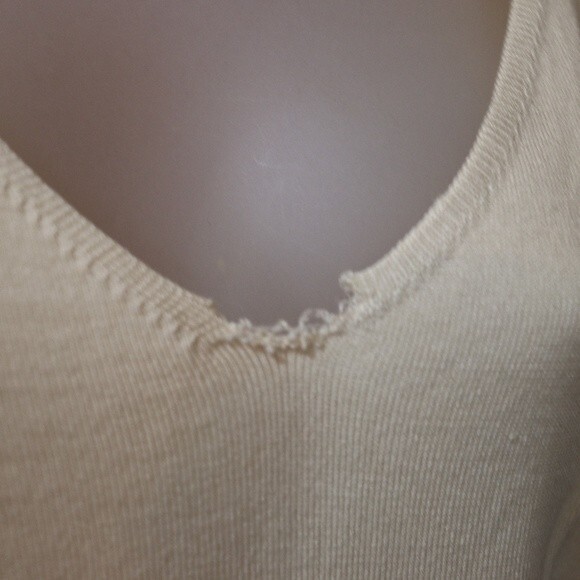 Mark Shale Cream Silk-Linen Cardigan Set ML Feminine Delicate 2-Piece - Picture 6 of 13